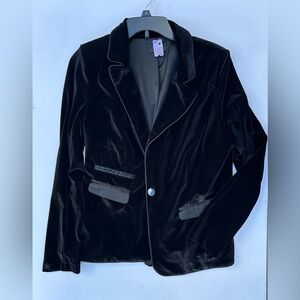 Vici Black Velvet Blazer